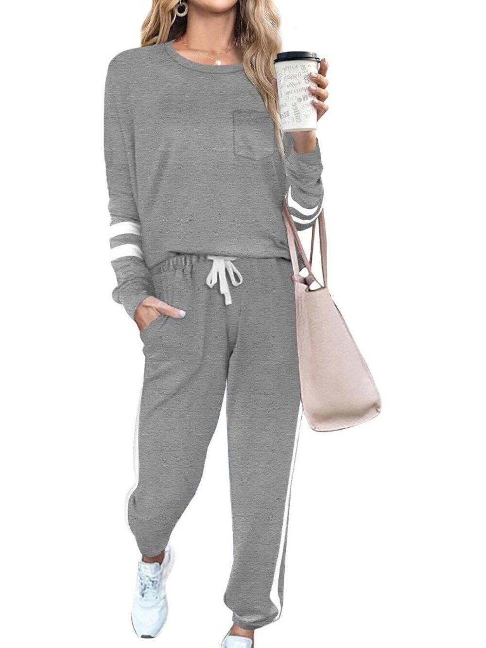 Cozy Women's 2-Piece Lounge Set | Comfy Sweatsuit for Fall Outfits